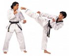 0124 - Taekwondo V- Hals zwart